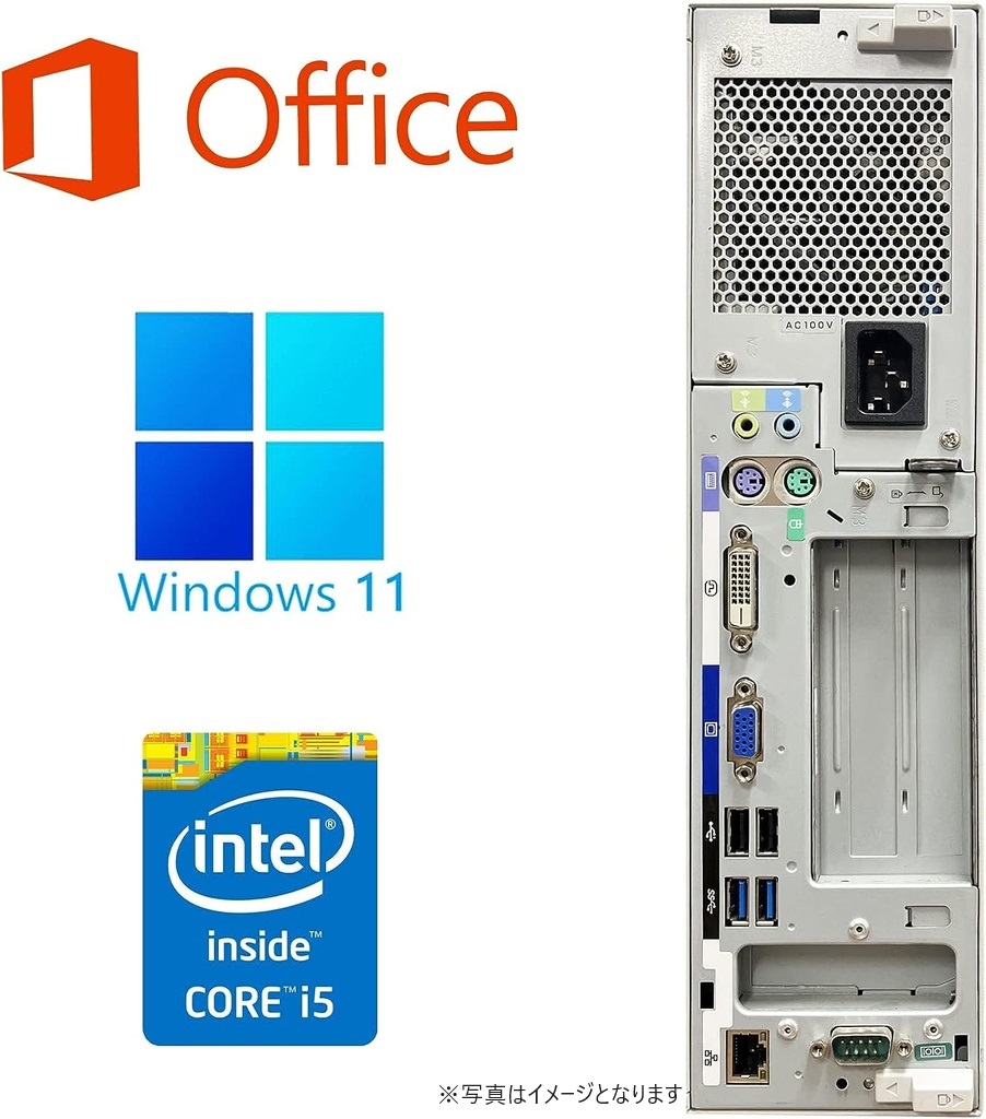 NEC デスクトップPC ME-N/Win 11 Pro/MS Office H&B 2019/Core  i5-4590/WIFI/Bluetooth/DVD/8GB/256GB SSD (整備済み品)